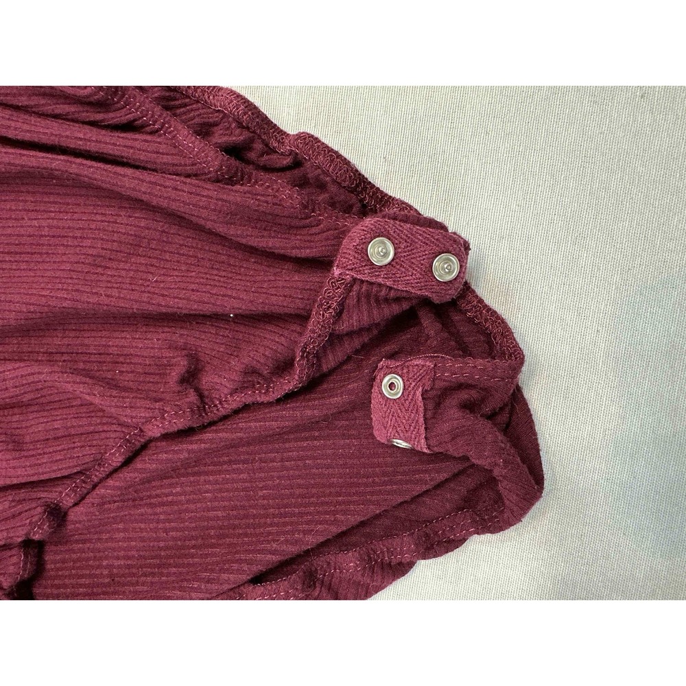 Missguided Everyday Ribbed Bodysuit Burgundy Womens XL - Picture 4 of 7